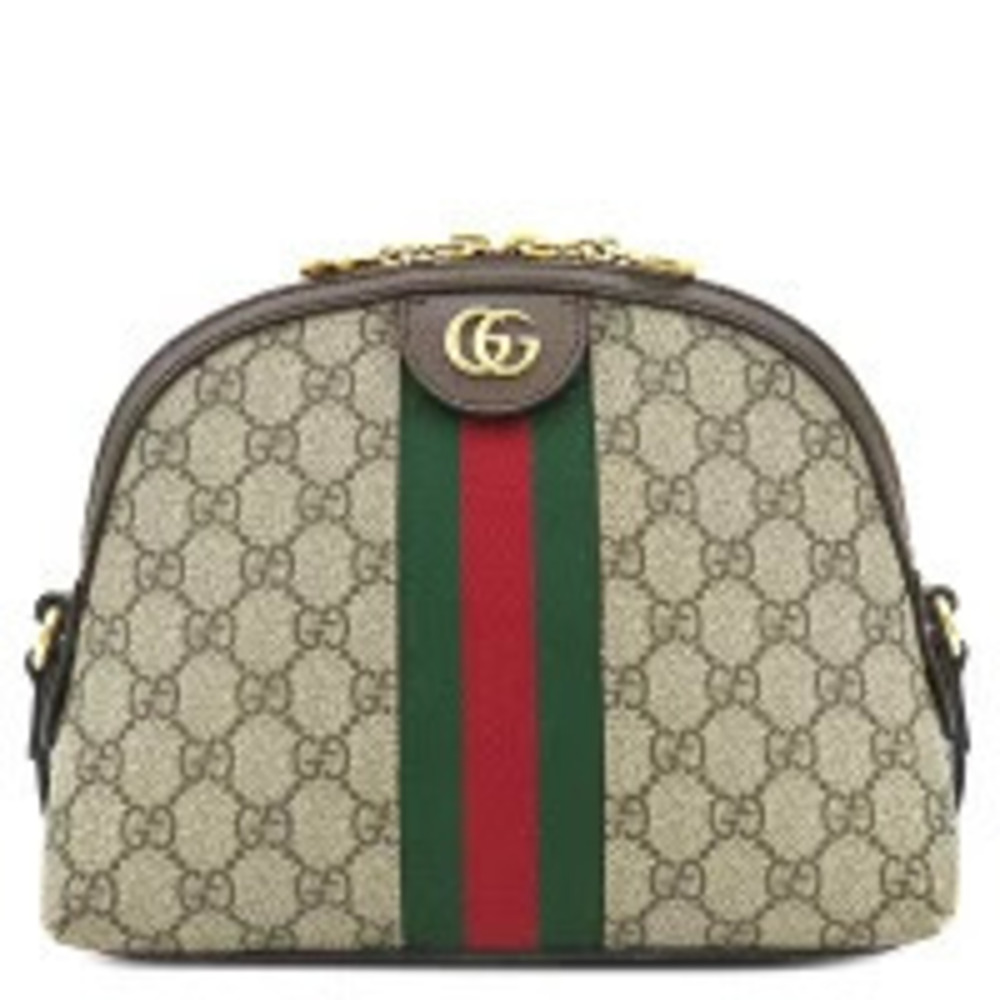 Gucci GG Shoulder Bag Leather Supreme Ebony Brown Sherry